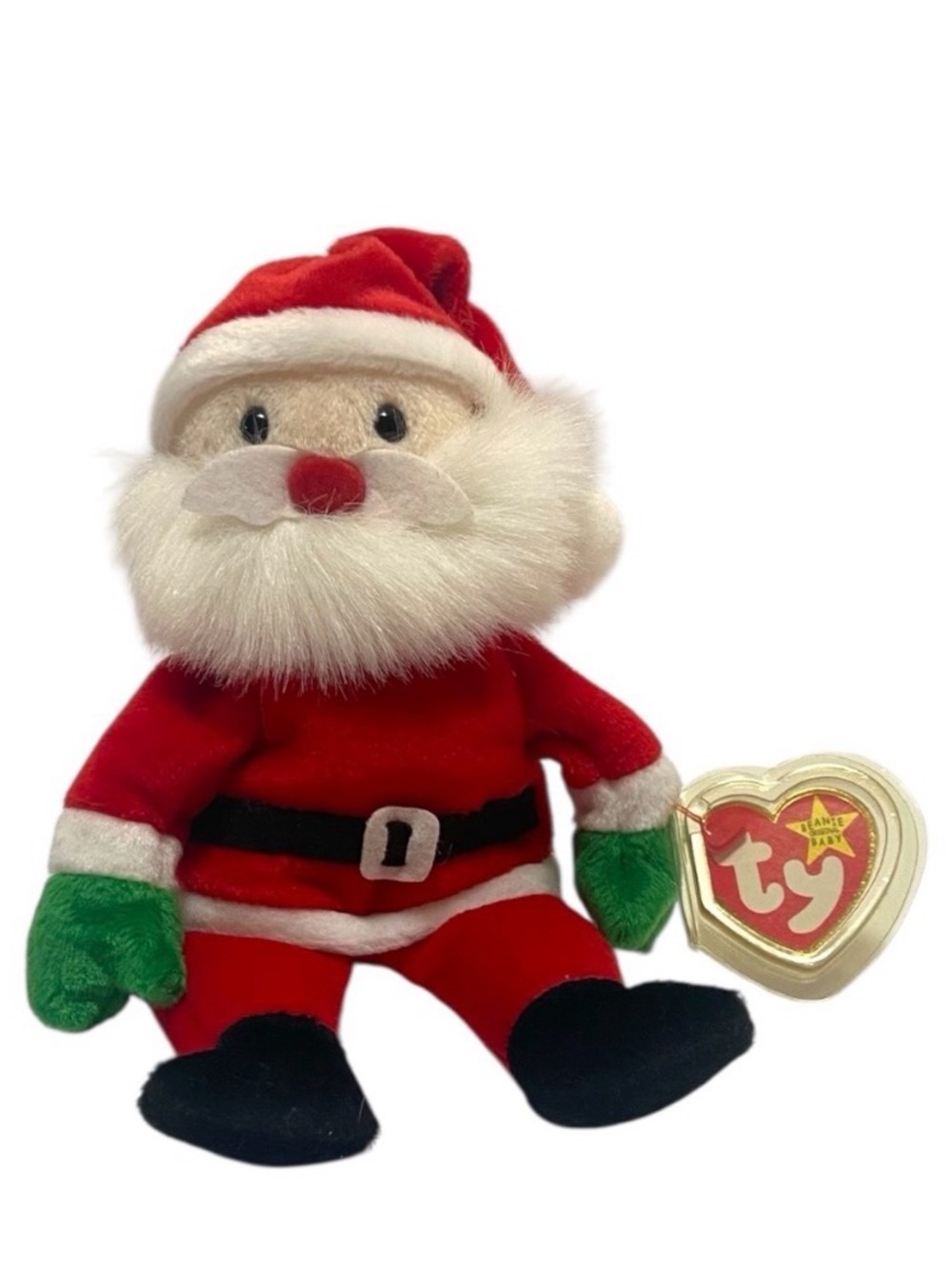 Ty Beanie Babies SANTA the Christmas Retired 1998 w/ tags Free Shipping